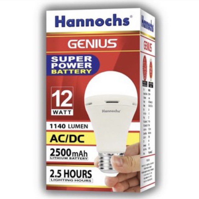 Hannochs LED Genius 12 Watt AC/DC Emergency Lamp