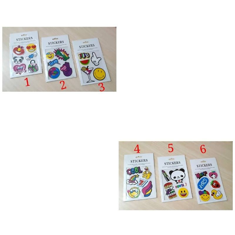 

Stiker Sticker baju, tas, koper jaket jeans hp buku agenda sepatu