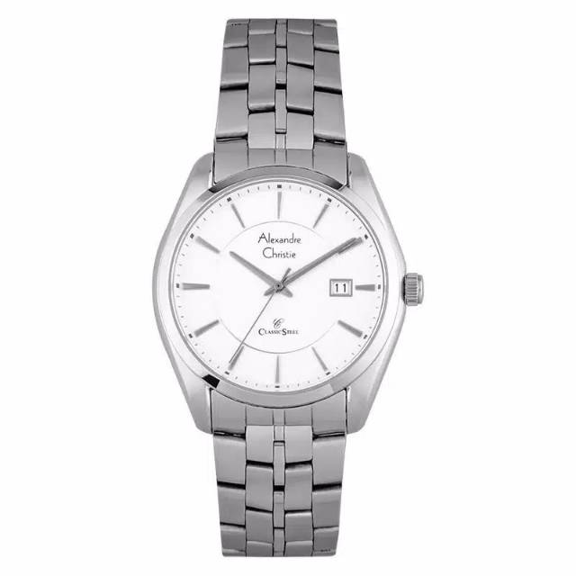 ALEXANDRE CHRISTIE PRIA AC 8578 MD ORIGINAL ( SILVER WHITE DIAL )