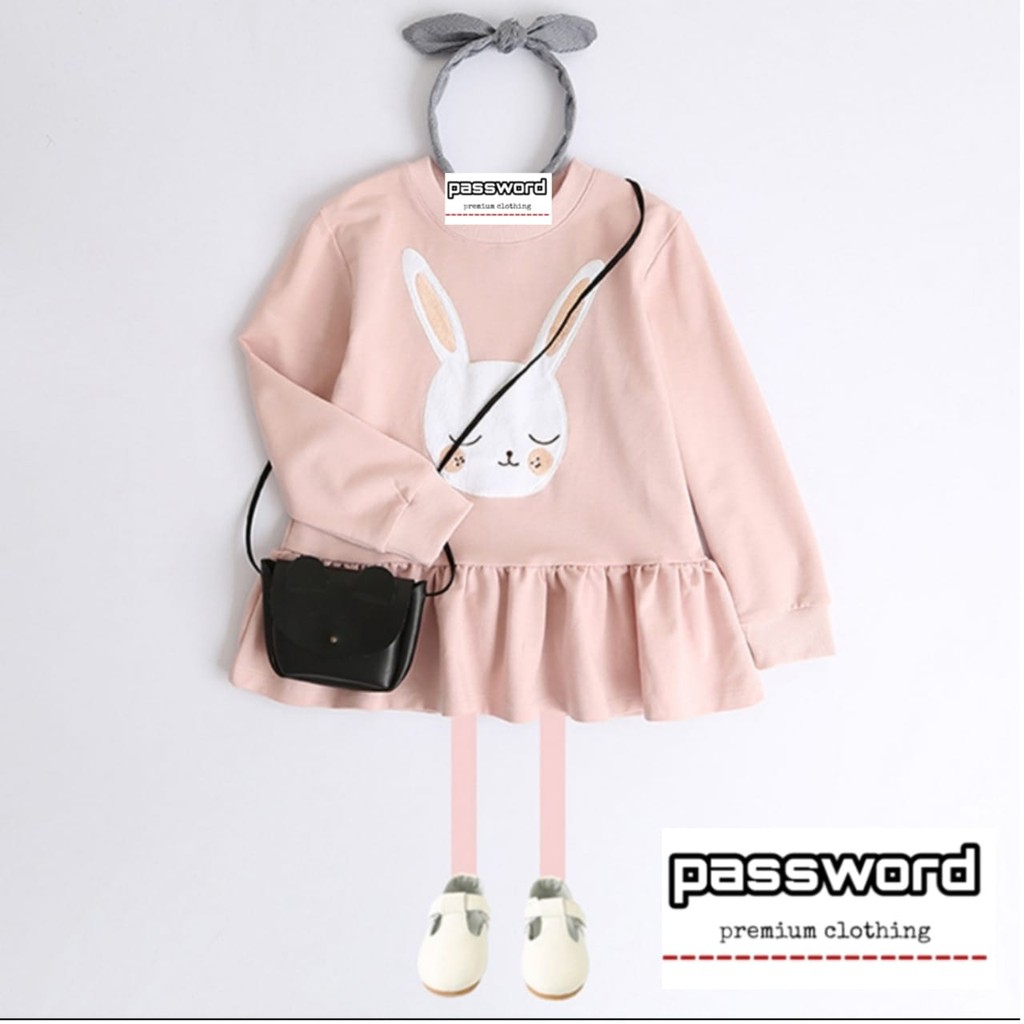 HappyOliver PASSWORD PIYAMA BUNNY FASHION Setelan piyama 1 - 7 Tahun Baju Anak BerKualitas