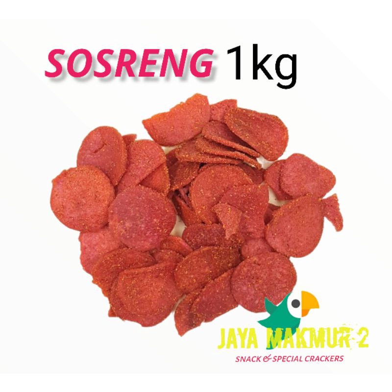 

2Xbtygneal Sakha Snack ) Sosreng 1Kg Sosis Goreng Pedas