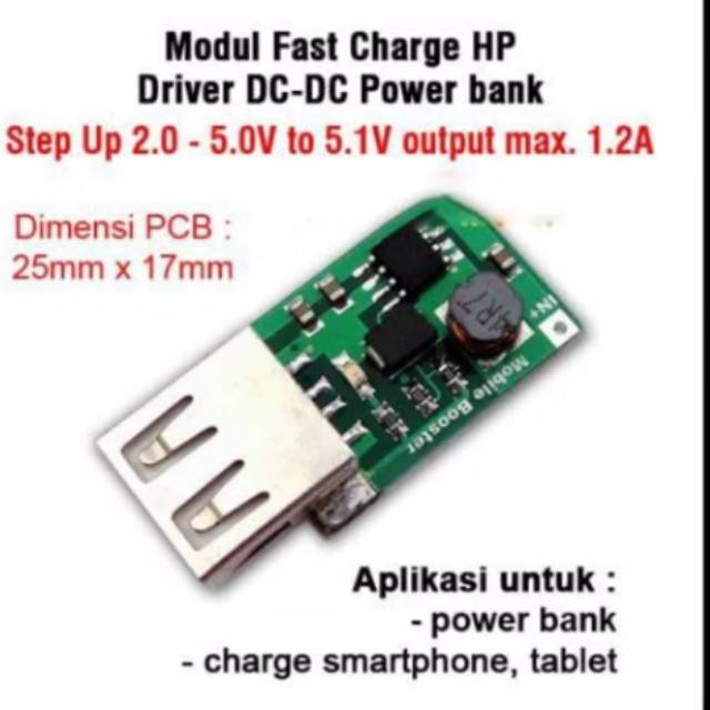 Modul kit powerbank driver usb output - hijau