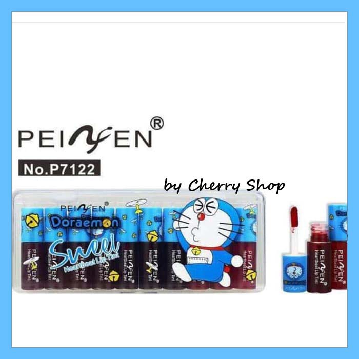 [Per Batang] Lip Tint Peiyen Doraemon Mini P7122 Lip Gloss Cherry Shop