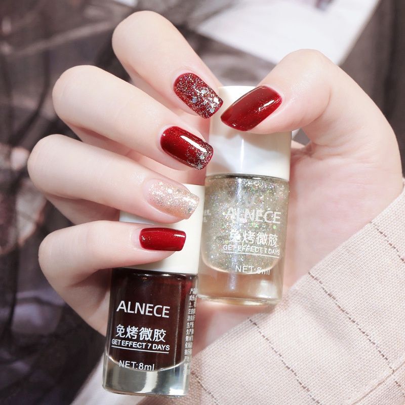 KUTEK ALNECE 40 WARNA / kutek peel off kutek / cat kuku halal muslimah Gel Nail polish