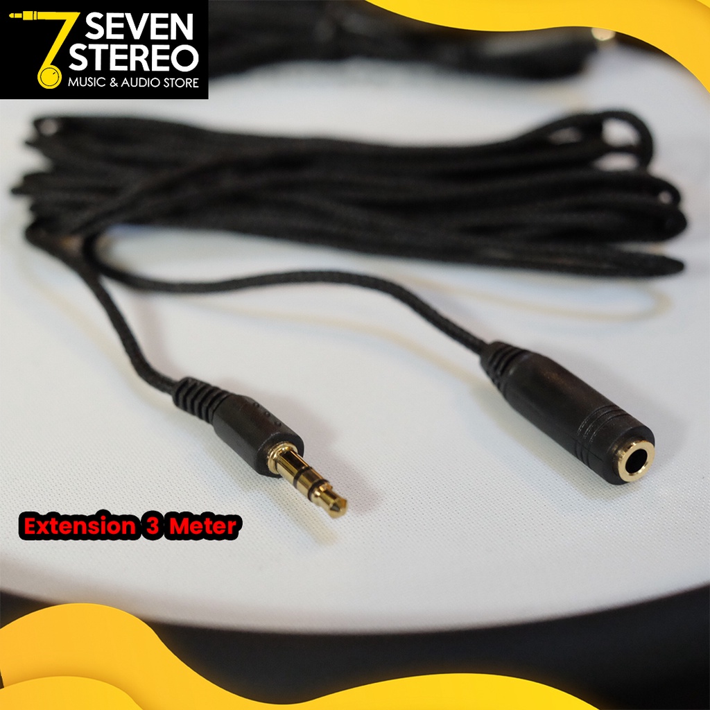 Extension Cable Jack Male Female 3.5mm For IEM