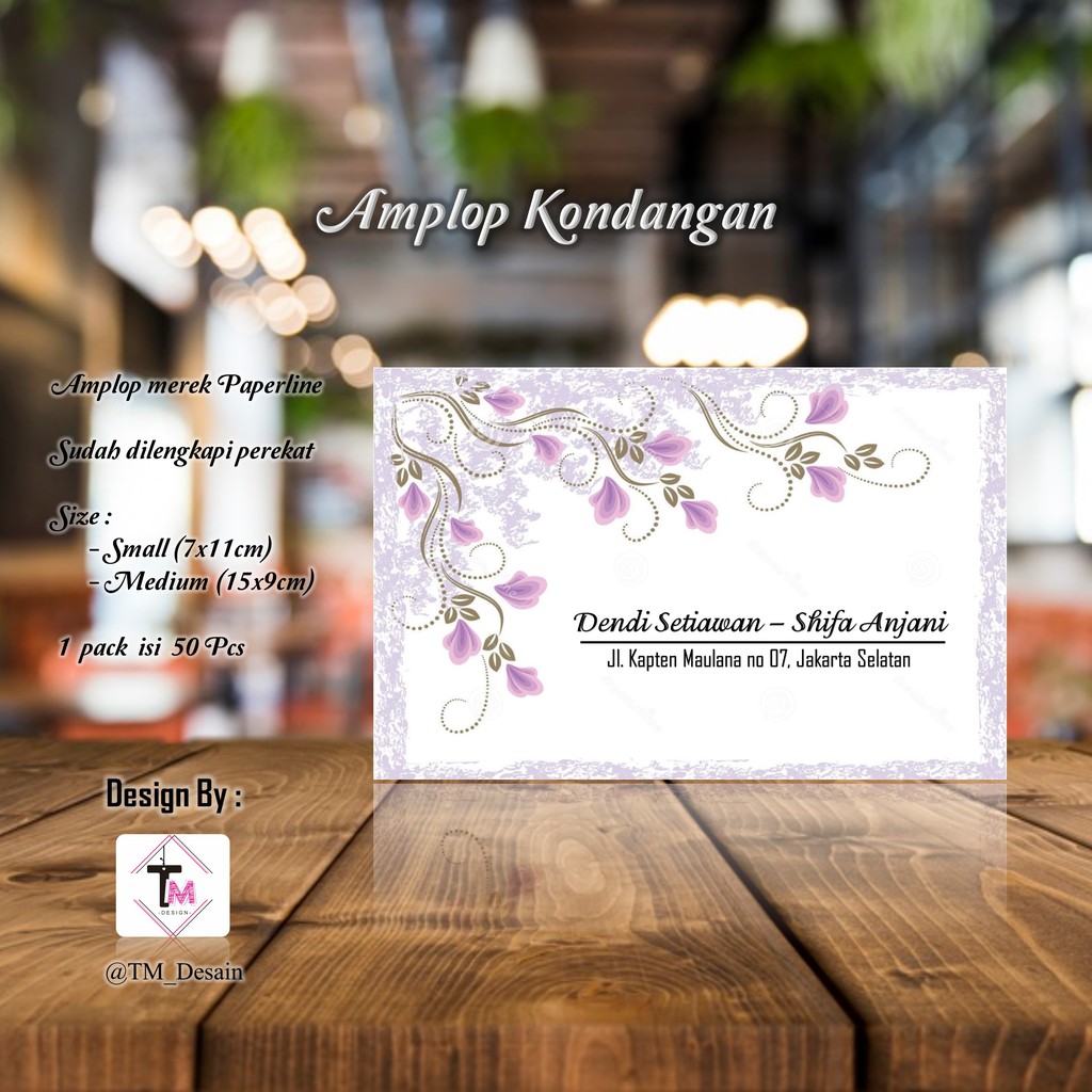 

isi 50 pcs Kode B13 - Ampop Kondangan / Amplop Nama / Amplop Desain