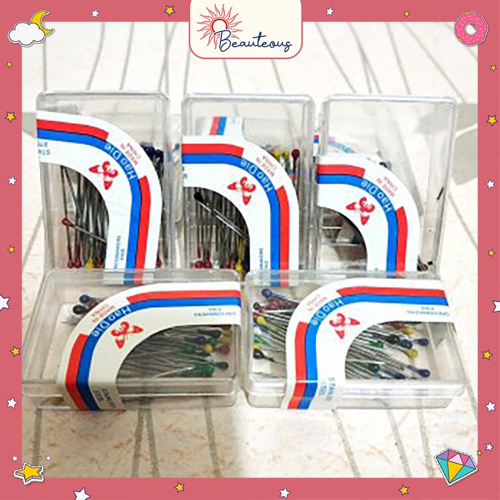 Jarum Hijab Mini Pentul Isi 50 Pcs Kotak Mini Murah
