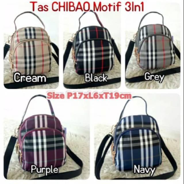 Tas chibao motif 3 in 1