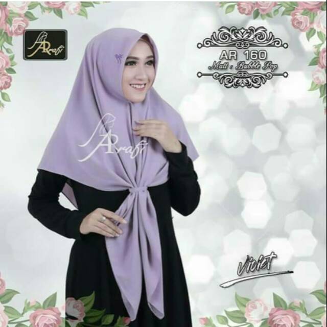 Hijab Arrafi Ar 160 segitiga instan