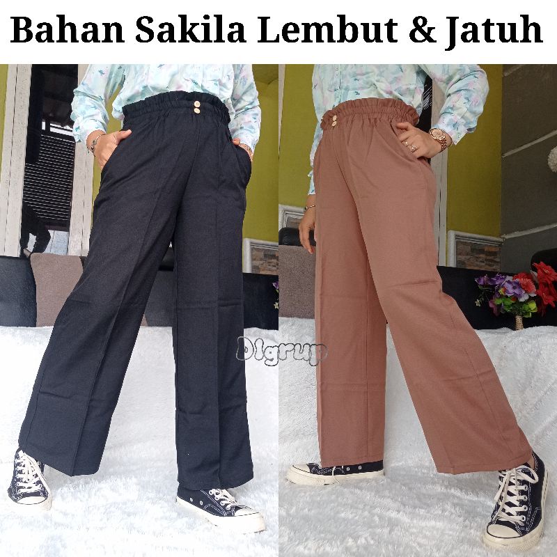 CELANA KULOT KANCING SIZE L DAN SIZE XL BB 40KG SAMPAI BB 70KG / CELANA KULOT KANCING MODEL KOREA / KULOT KOREAN STYLE/ KULOT TERBARU 2022 / LOOSE PANTS / KULOT HW / KOREA PANTS / SHOLIHATSTORE