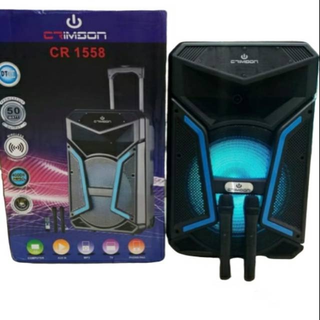 SPEAKER Meeting PORTABLE Wireless 15 Inch CRIMSON CR-1558