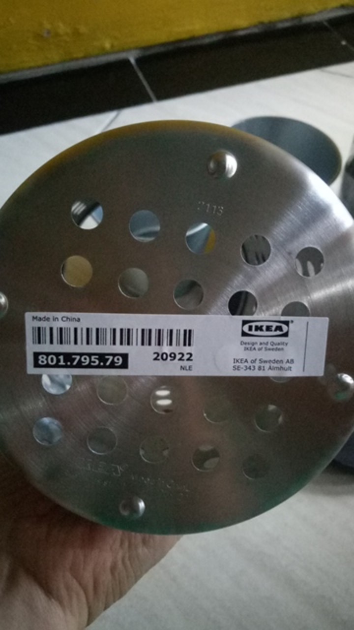 0rdn1ng Tempat Peralatan Dapur, Stainless Steel, 18 Cm