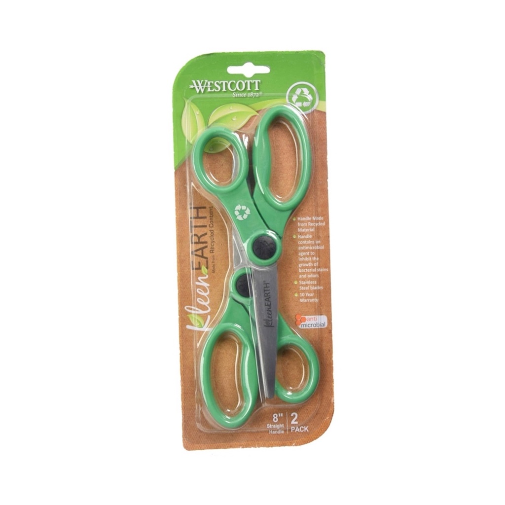 

Gunting Serbaguna Isi 2 Westcott Kleen Earth Scissors Anti Microbial 8 Inch