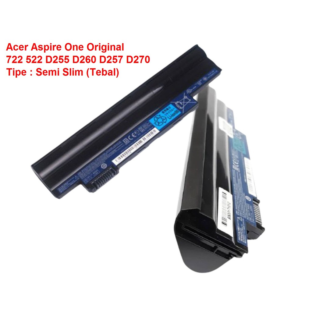 BATERAI ACER ASPIRE ONE D255 D260 D265 D270 D275 522 722 KODE AL10B31 ORIGINAL GARANSI