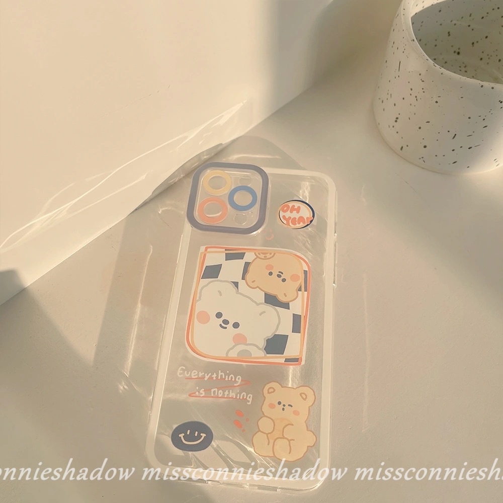 Samsung A12 A13 A53 A03 Core A33 A20 A30 A73 A52 A72 A22 A03s A71 A23 A20s A10s A21s A50 A51 A50S A11 A30S M22 M23 Cartoon Cute Bear Angel Eyes Shockproof Camera Protecor Soft Case-8