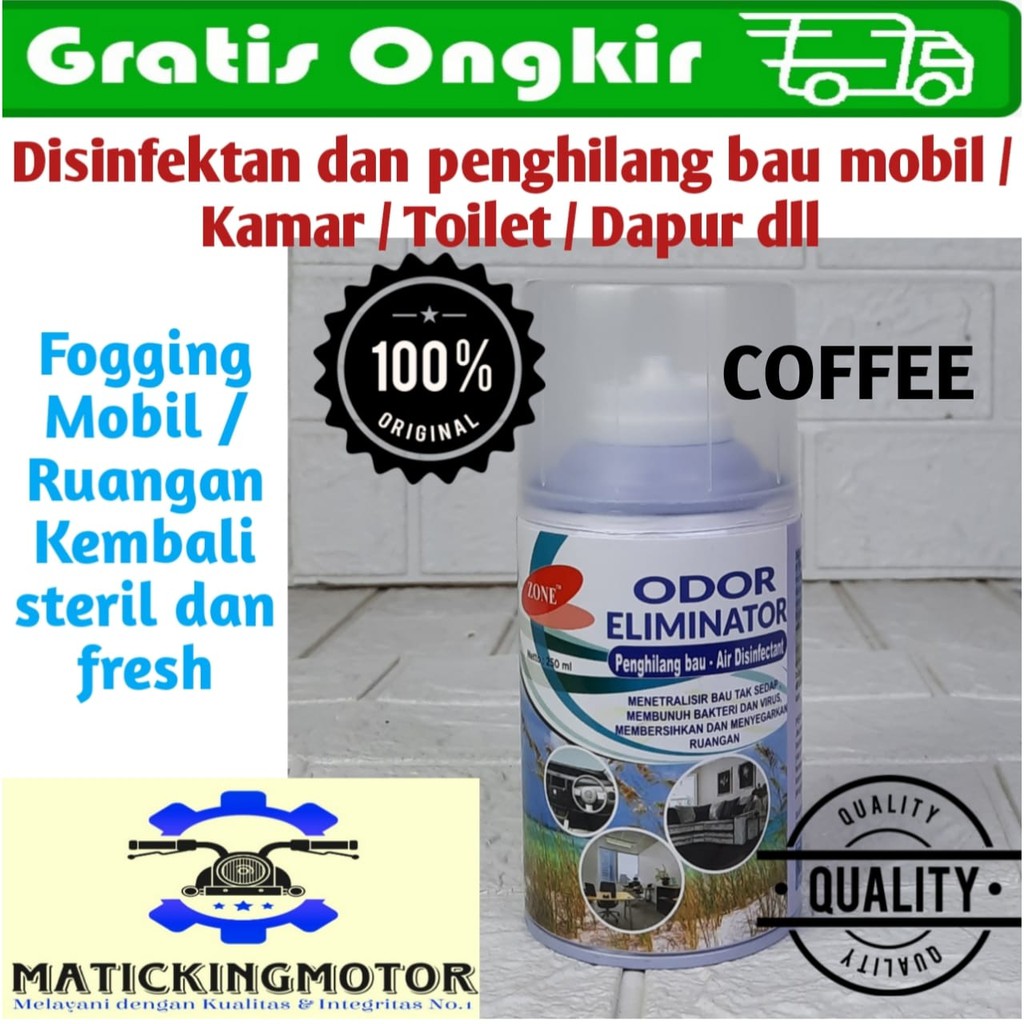 Odor Eliminator Zone Fogging Mobil Disinfektan Anti Virus 250 ml