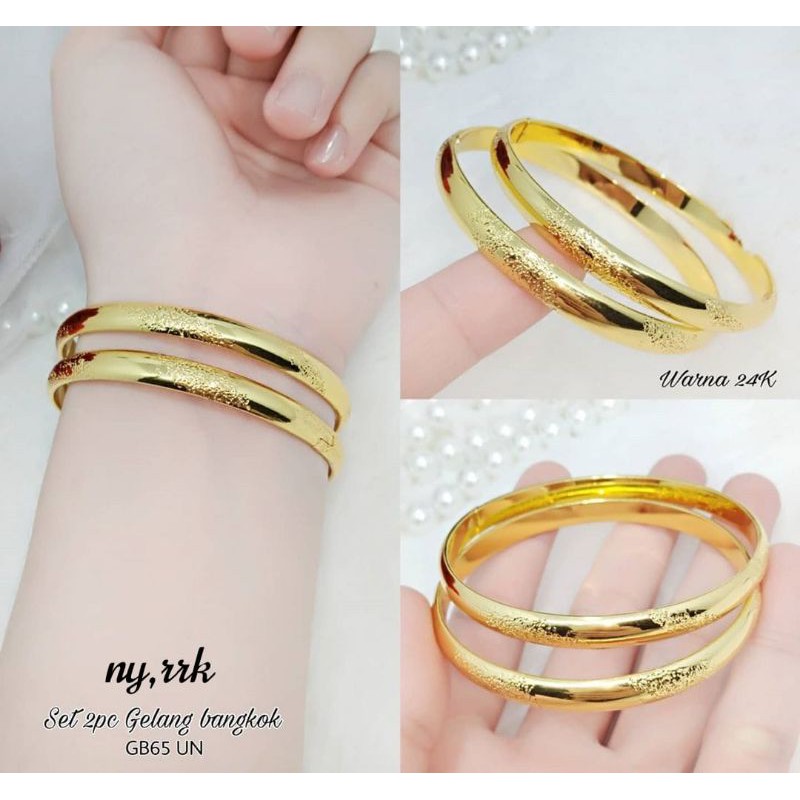 Bisa cod:Gelang bangkok bahan xuping vier,harga perbiji ,awet,tahan lama