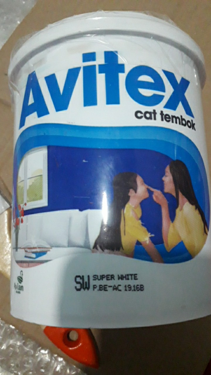 Cat Tembok Avitex Super White 1kg