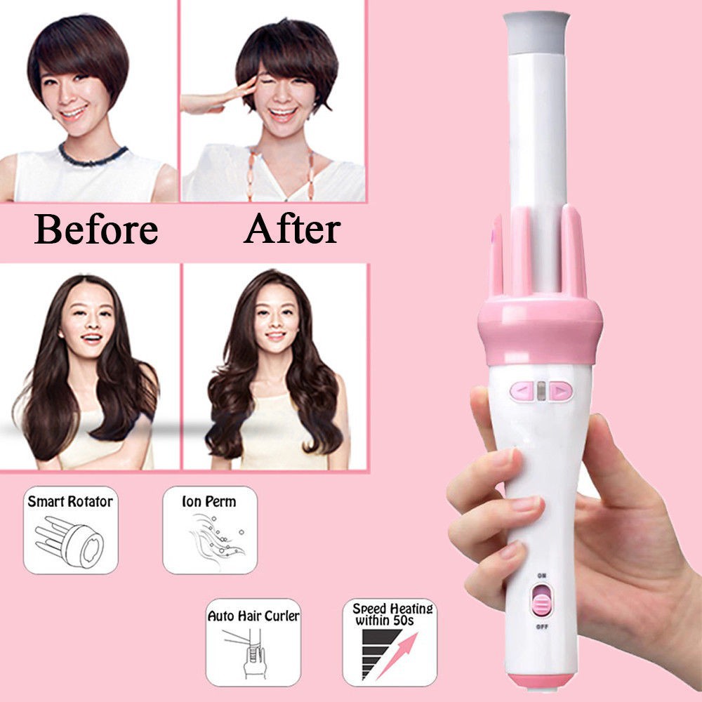 [ SALE ] CATOKAN VV VIVIDO & VOGUA Magic Automatic Hair Curler/ Catok Rambut Keriting HIGH QUALITY