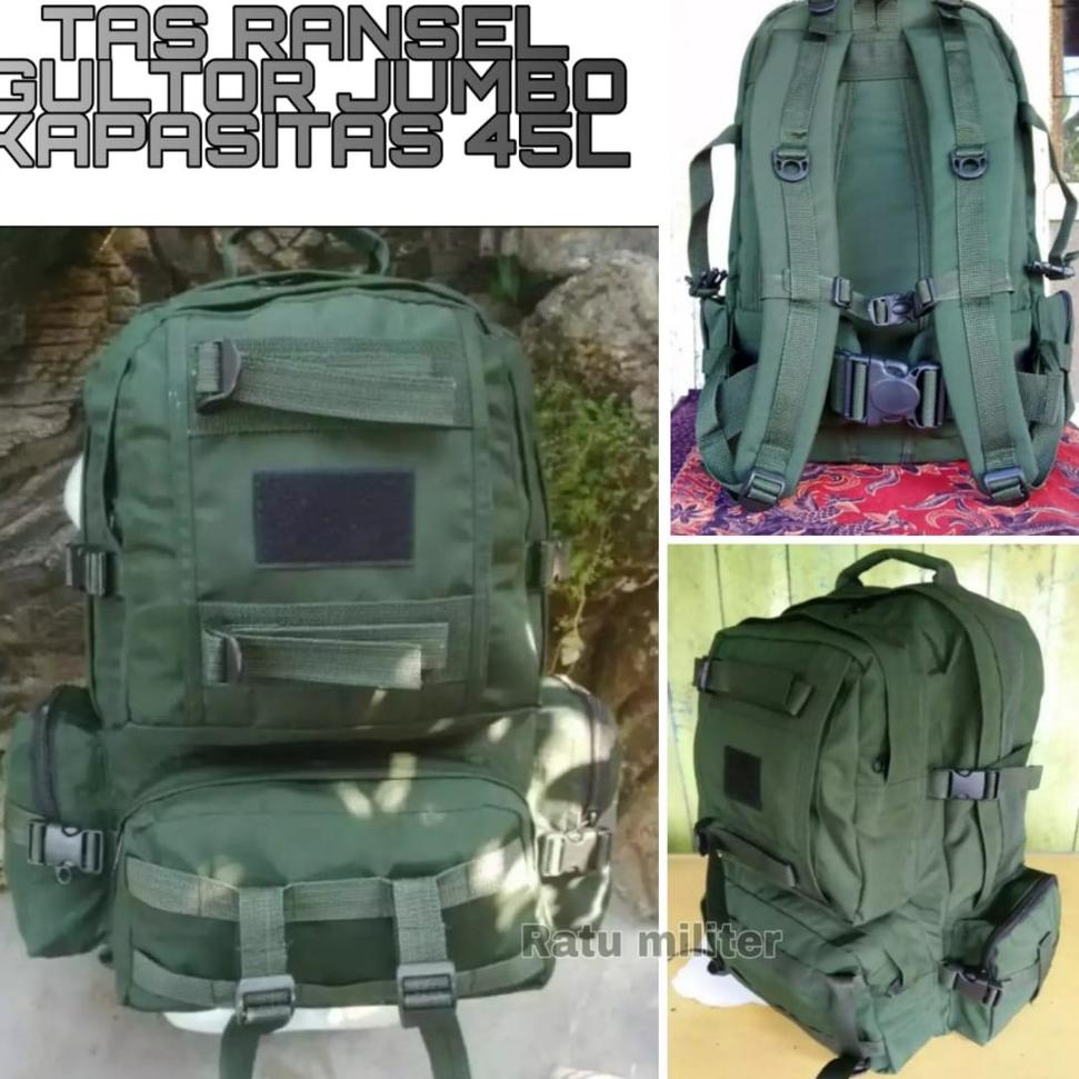 Barang Terbaru tas ransel gultor jumbo original tni hijau army - Ratu militer 