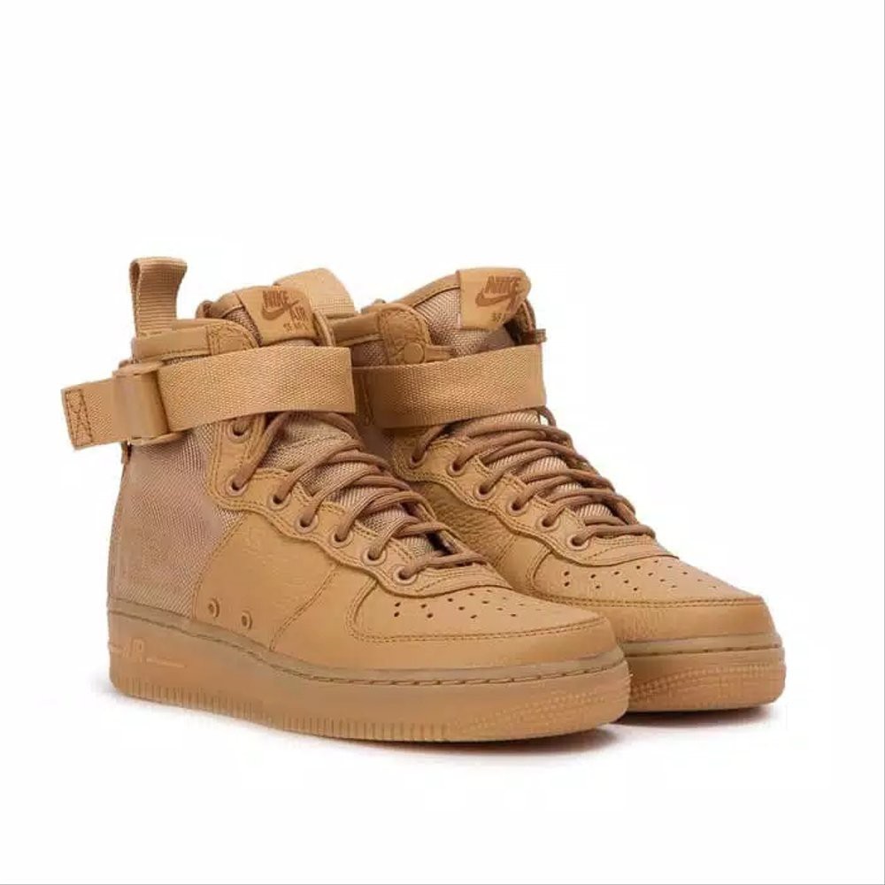 Order Langsung Nike Air Force 1 SF1 MID Elemental Gold Perfect Kick Original PK terbaik
