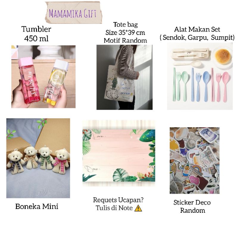 HAMPERS BOX TUMBLER / KADO ULANG TAHUN CEWEK COWOK ANAK / GIFT BOX / HAMPERS WISUDA