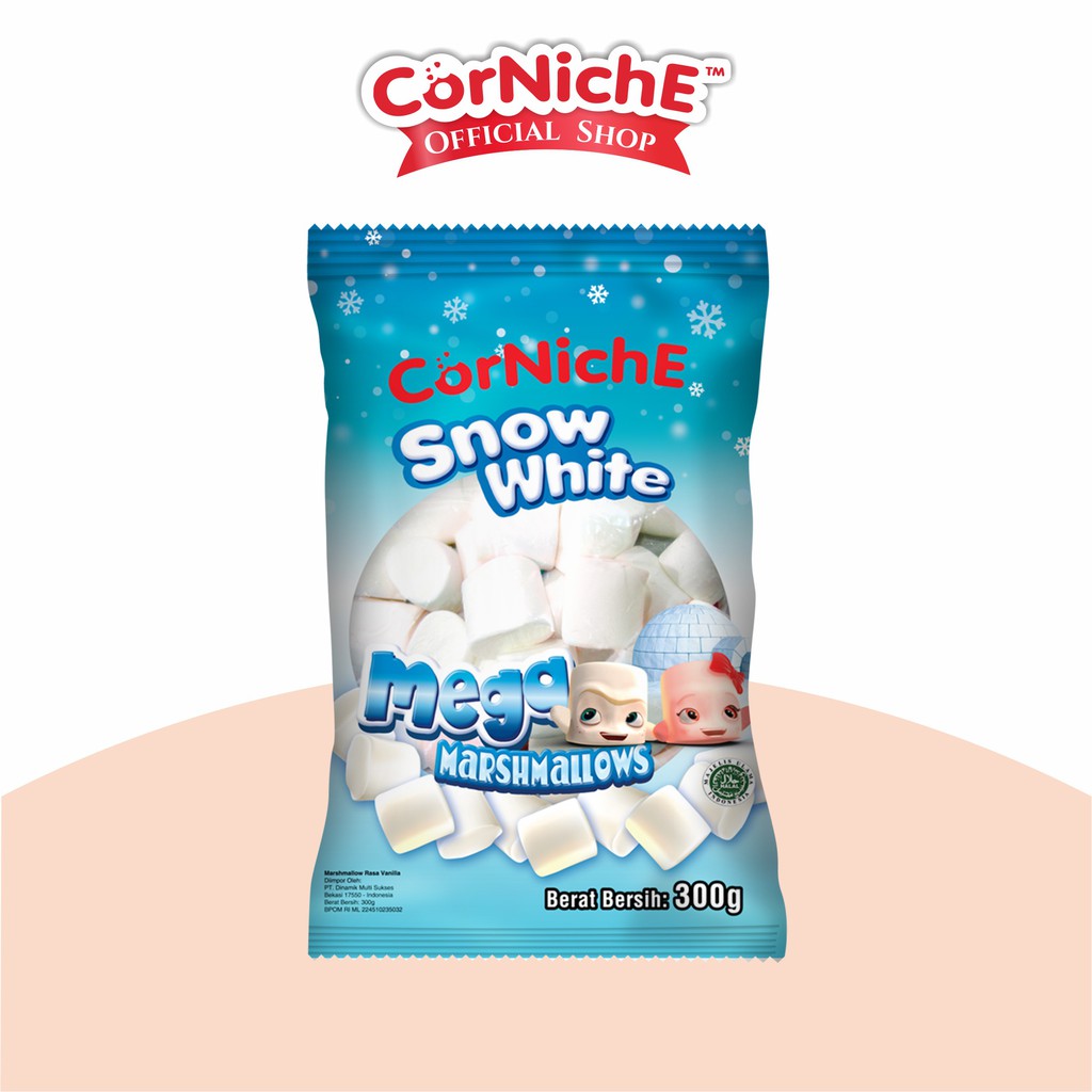 

Corniche Mega Snow White Marshmallow 300gr