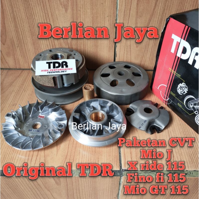 paketan kirian cvt set/pully racing TDR buat motor mio j/fino fi 115/x ride 115/mio gt 113