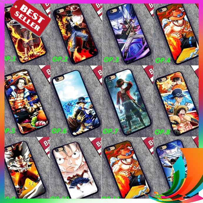 【TERBARU】 PREMIUN Case Hp Glass MOTIF ONE PIECE 2 REALME 3