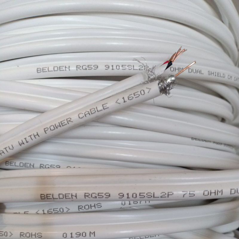 KABEL CCTV BELDEN RG59+POWER COAXIAL