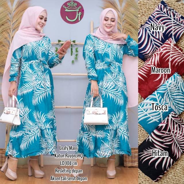 Grosir gamis rayon etnik //JF574