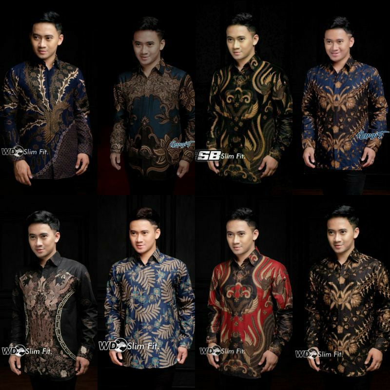 Batik Pria Lengan Panjang Batik Rezz Art motif Garuda Size M L XL XXL Reguler