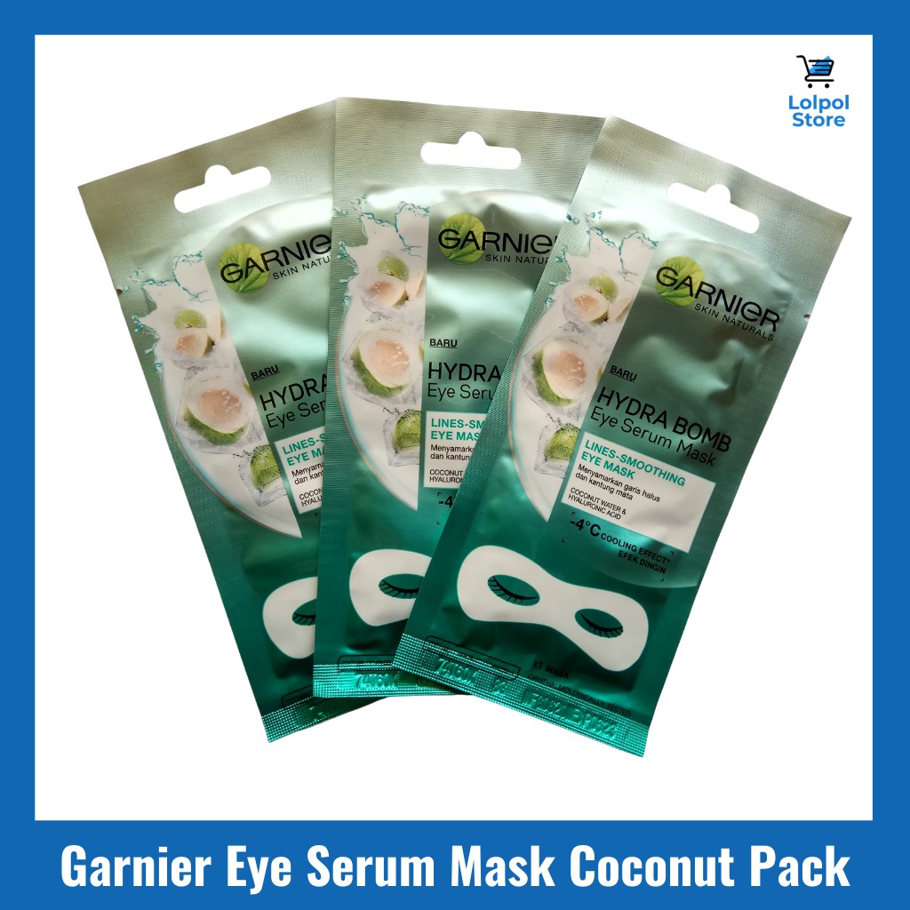 Masker Mata - Garnier Eye Serum Mask Coconut