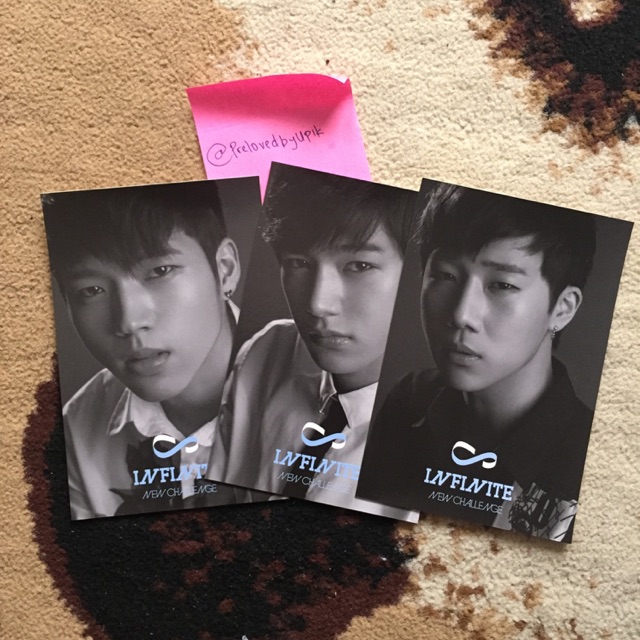 Infinite New Challenge Photocard Myungsoo Sunggyu Woohyun