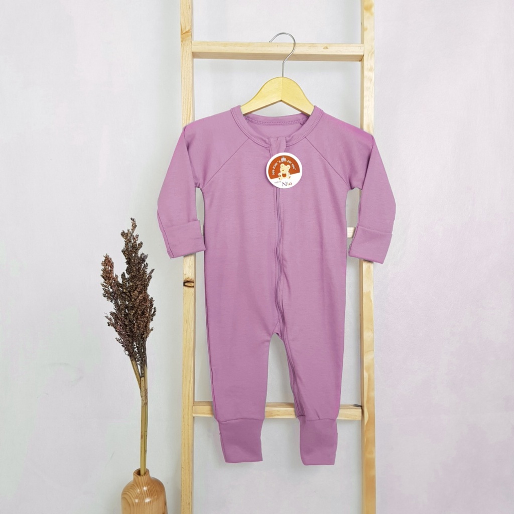 Promo !! BAJU BAYI SLEEPSUIT BAYI POLOS NIA PREMIUM-JUMPER BAYI POLOS