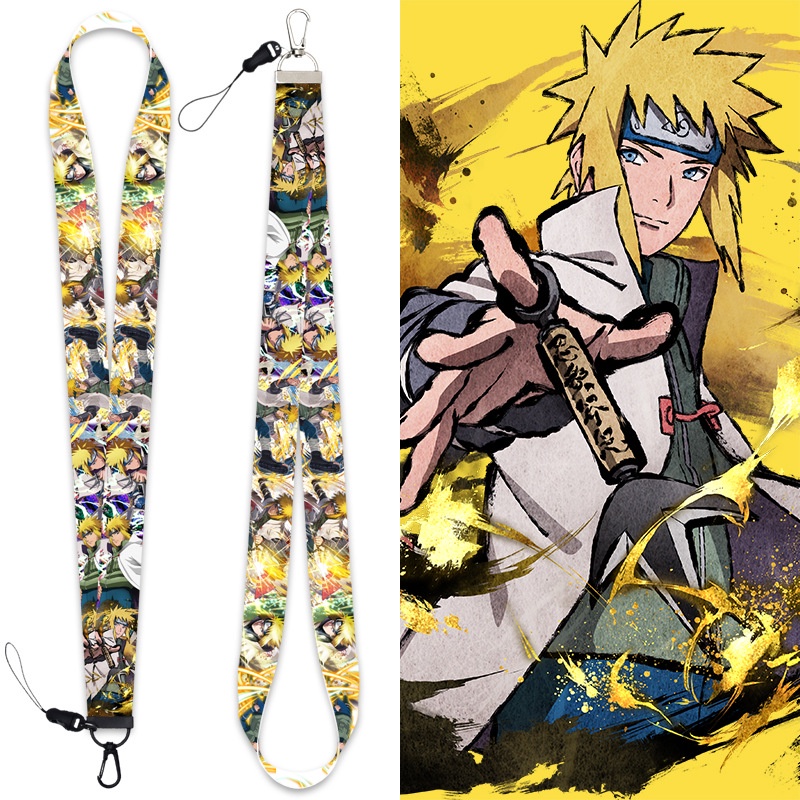 Tali Lanyard Motif Naruto Untuk Gantungan Kunci