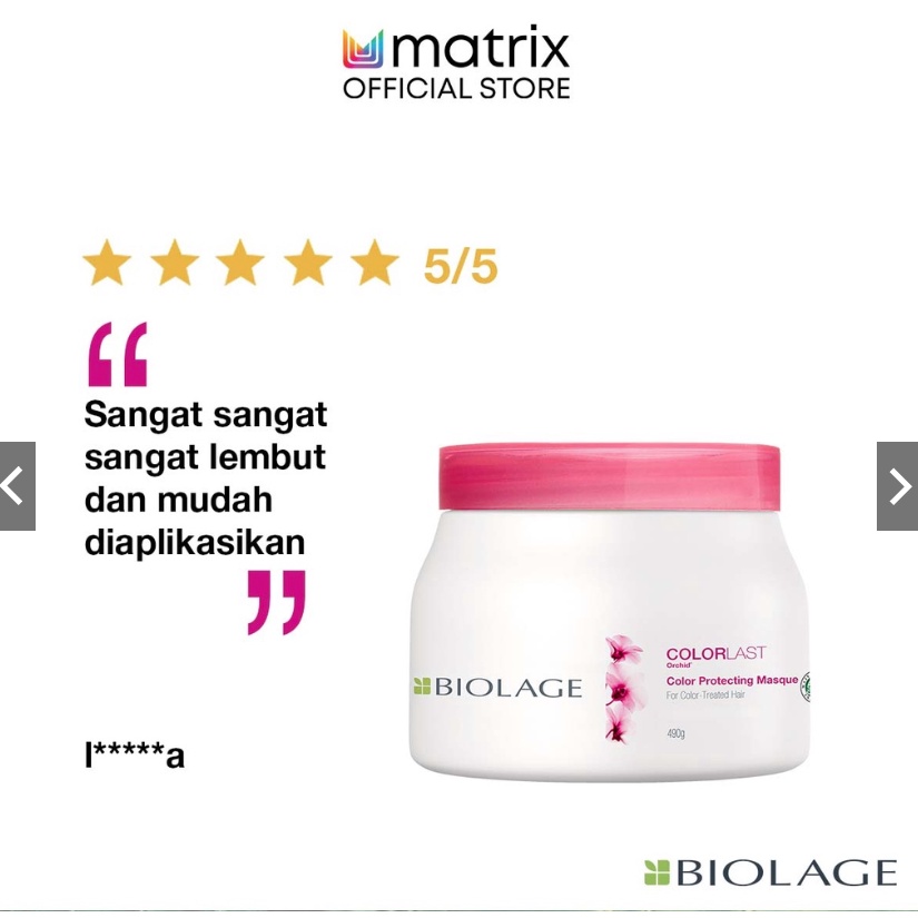 Matrix Biolage Colorlast Mask 490 ML - Masker Rambut Diwarnai