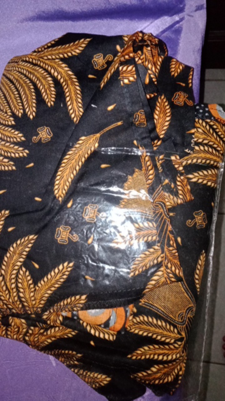 Gamis Batik Modern Murah Katun Halus Kombinasi Truntum, Ori Batik Aksara Pekalongan Big Size Jumbo