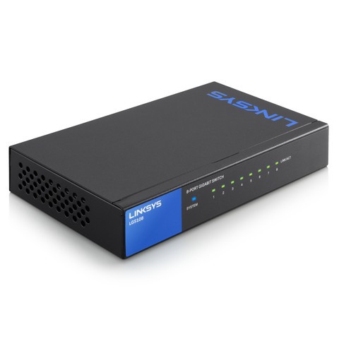 Linksys LGS108-AP 8-Port Business Desktop Gigabit Switch 8 Port GARANSI RESMI | Switch Hub