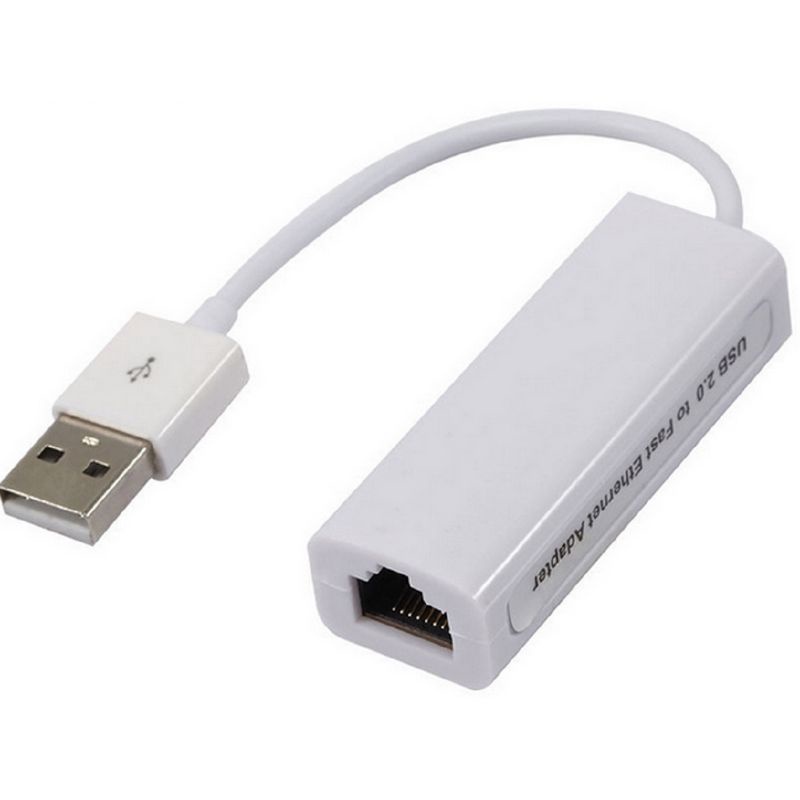 USB TO LAN USB 2.0 HIGH SPEED Ethernet Adapter Putih 100MBS