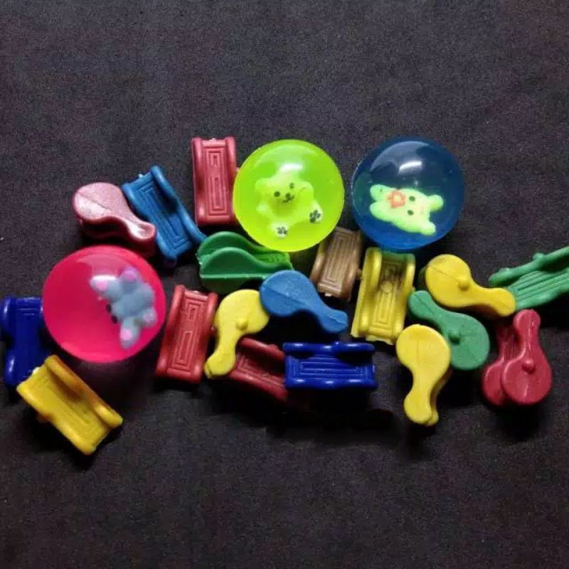 MAINAN ANAK TRADISIONAL SET BOLA BEKEL DAN BIJI BEKEL PLASTIK