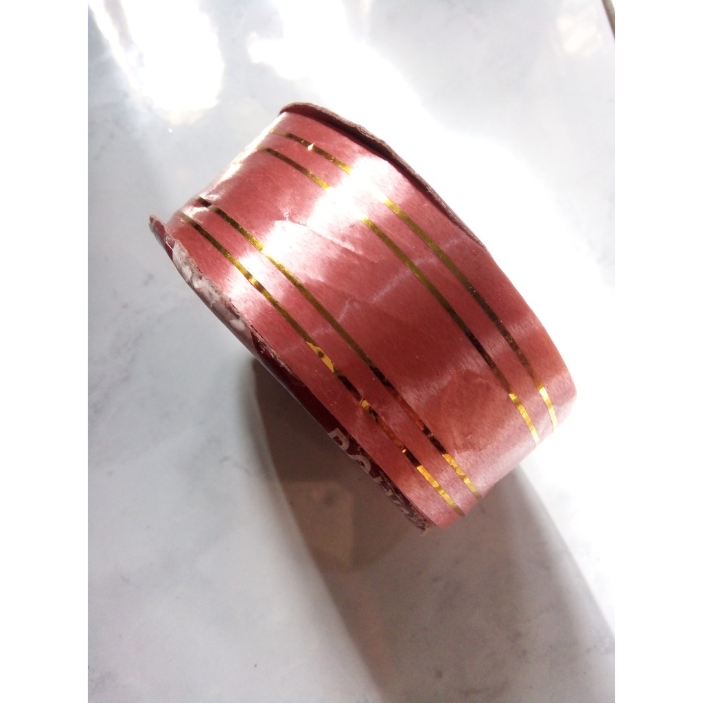 

pita jepang 3,5 cm list emas / pita kado / gift wrapping