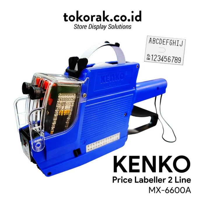 PAKET MESIN LABELLER MX-6600A 2 LINE KENKO + ISI LABEL HARGA 10 PCS