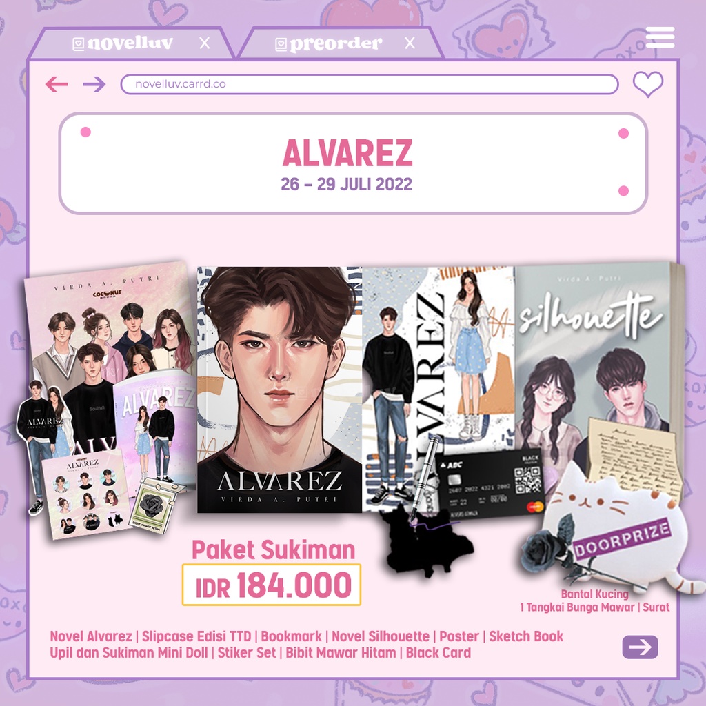 Novel Alvarez dan Silhouette by Virda A. Putri Novel Wattpad Roman Remaja