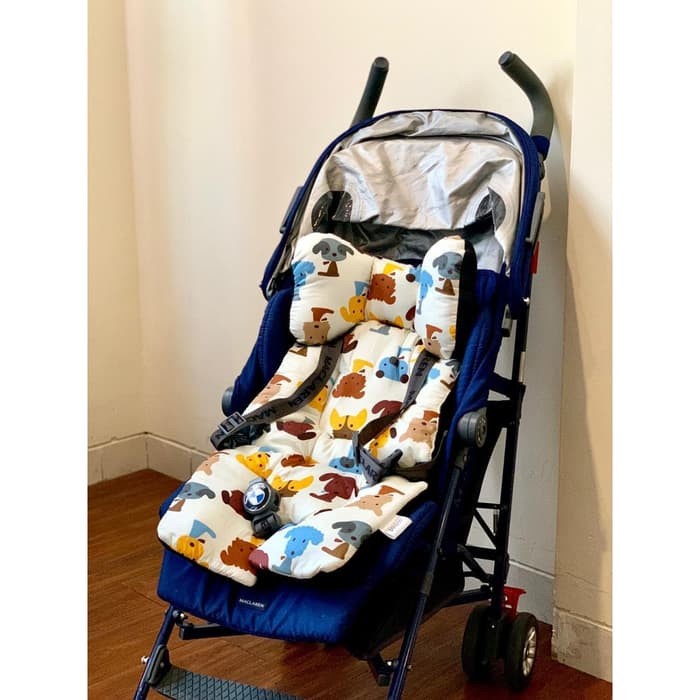 PAOPAO STROLLER LINER/ ALAS STROLLER / empuk / alas stroller dengan bantalan butterfly / sirkulasi udara