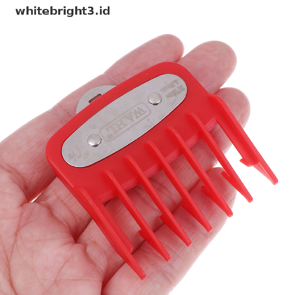 (whitebright3.id) Set Sisir Panduan Ukuran 1.5mm + 4.5mm + Holder Metal Untuk Clipper