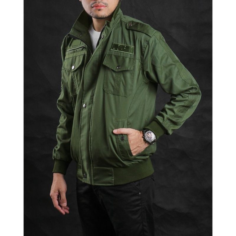 Jaket Bomber Military Elegant Polos - Bomber Jaket