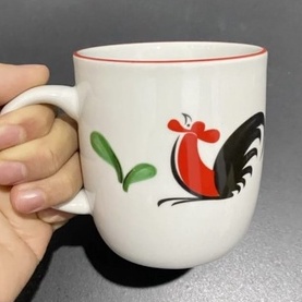 Mug Gelas Keramik Ayam Jago Mug Kopi Tanpa Tutup