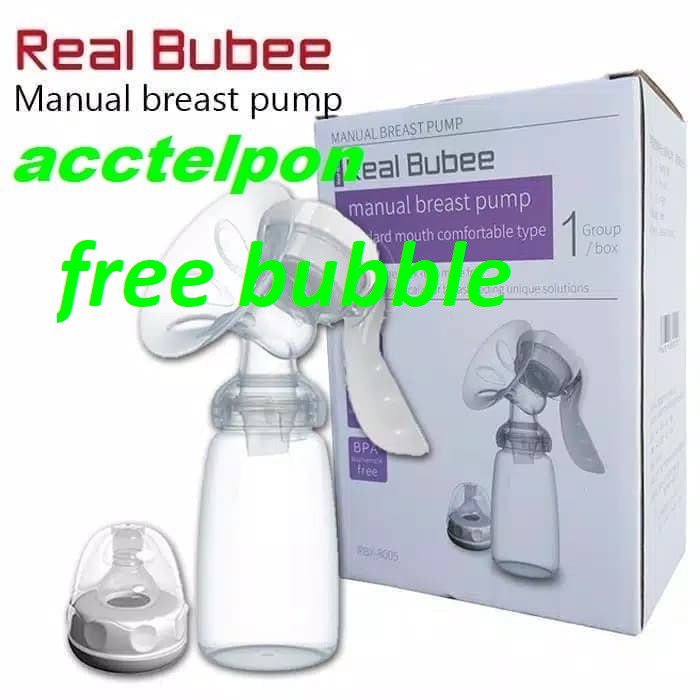 pompa asi manual real bubee manual breast pump