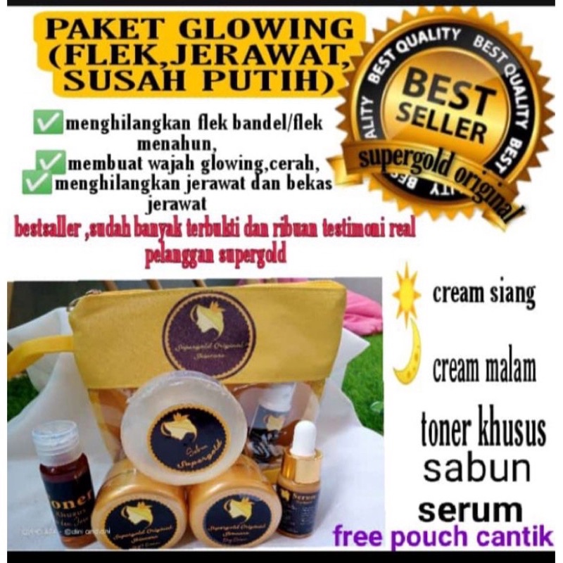 CREAM SUPERGOLD ORIGINAL PAKET KOMPLIT